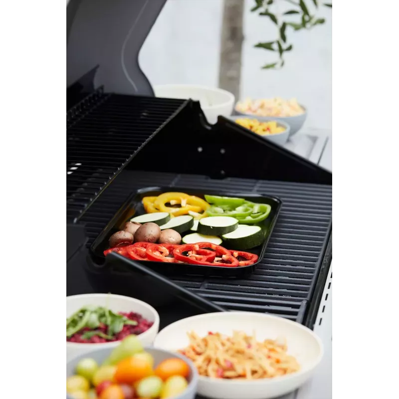 Barbecook Bandeja de parrilla reutilizable de esmalte 34,5 x 24 x 3 cm (pack de 12) BC-ACC-7080