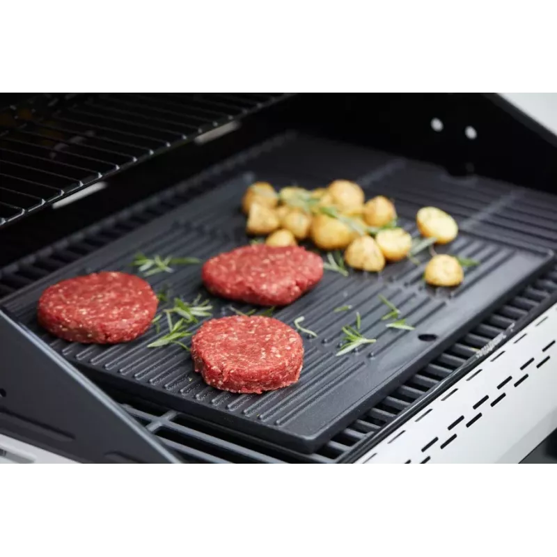 Barbecook Dynamic Core plancha de hierro fundido esmaltado, 43 x 35 x 2 cm