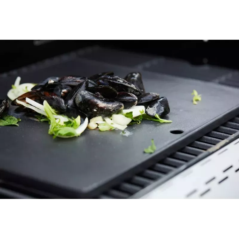 Barbecook Dynamic Core plancha de hierro fundido esmaltado, 43 x 35 x 2 cm