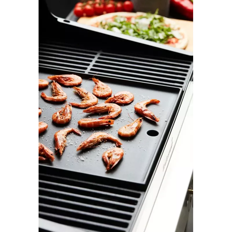 Barbecook Dynamic Core plancha de hierro fundido esmaltado, 43 x 35 x 2 cm