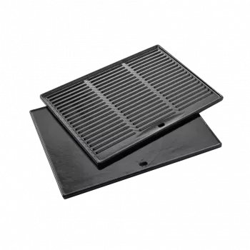 Placa de cocción de hierro fundido esmaltado Barbecook Dynamic Core, 43 x 35 x 2 cm