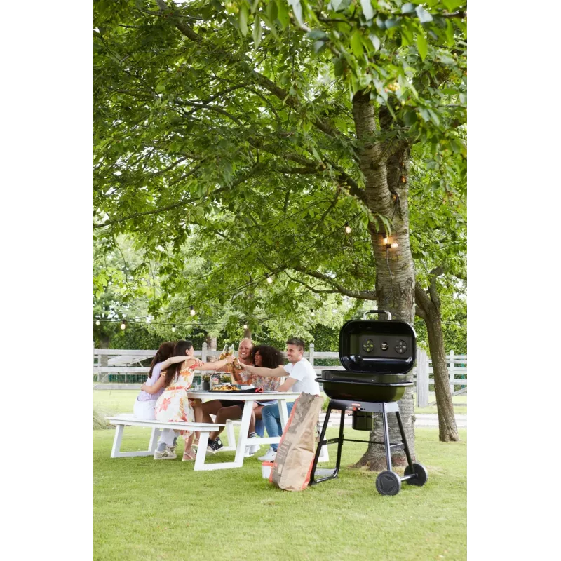 Barbacoa de carbón Barbecook Magnus Original, 85 x 64 x 110 cm, negro