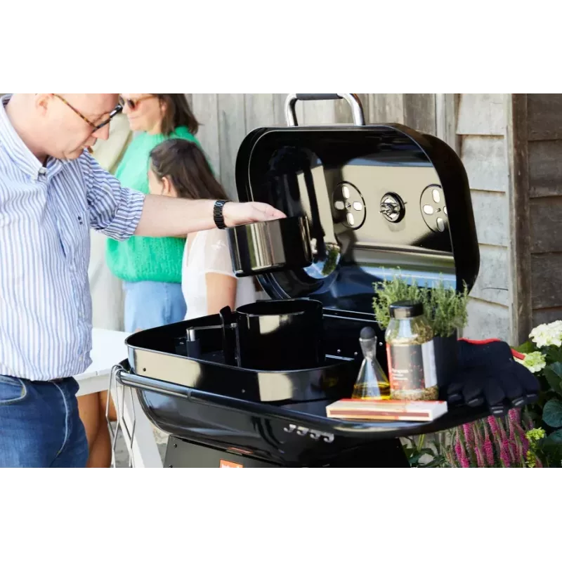 Barbacoa de carbón Barbecook Magnus Comfort, 85 x 64 x 110 cm, negro