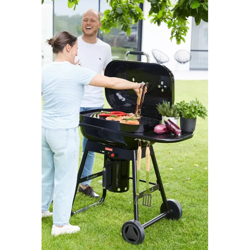 Barbacoa de carbón Barbecook Magnus Comfort, 85 x 64 x 110 cm, negro