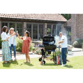 Barbacoa de carbón Barbecook Magnus Premium, 85 x 64 x 110 cm, negro
