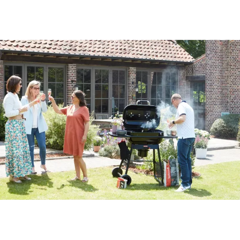 Barbacoa de carbón Barbecook Magnus Premium, 85 x 64 x 110 cm, negro