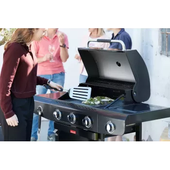 Barbacoa de gas Barbecook Siesta 310 Graphite, 124 x 56 x 118 cm | BC-GAS-2072