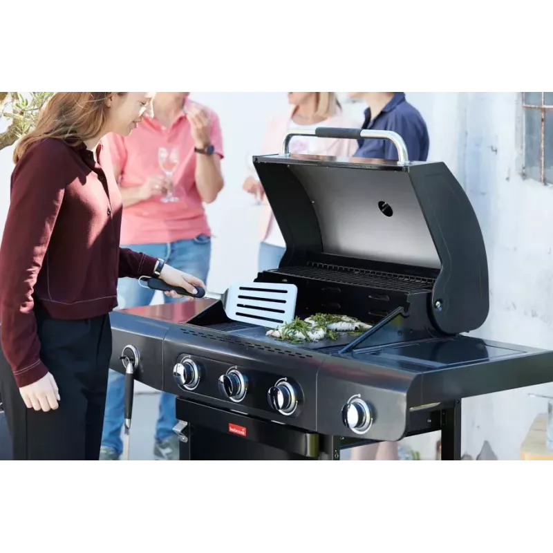 Barbacoa de gas Barbecook Siesta 310 Graphite, 124 x 56 x 118 cm | BC-GAS-2072