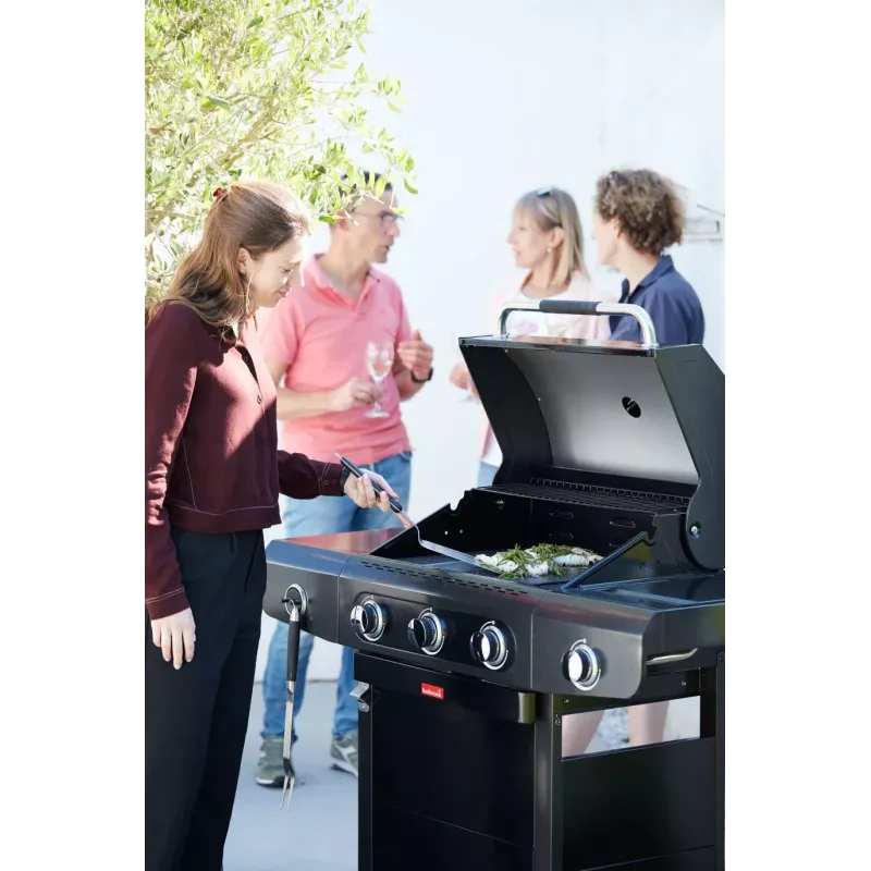 Barbacoa de gas Barbecook Siesta 310 Graphite, 124 x 56 x 118 cm | BC-GAS-2072