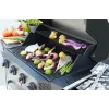 Barbacoa de gas Barbecook Luca 412 con mueble inferior y quemador lateral, 145,4 x 60,3 x 112,3 cm, negro