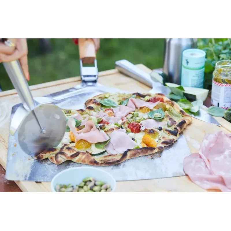 Cortapizzas Barbecook Premium 28,7 cm hoja de acero inoxidable mango negro