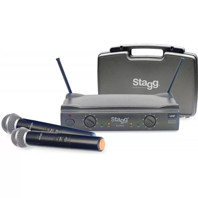 Stagg SUW 50 MM FH EU sistema inalámbrico UHF negro