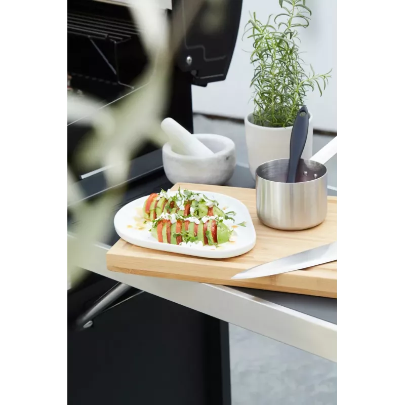 Barbecook salsera de acero inoxidable con juego de pinceles para pincelar 10,5 x 7,5 x 23 cm BC-ACC-7211