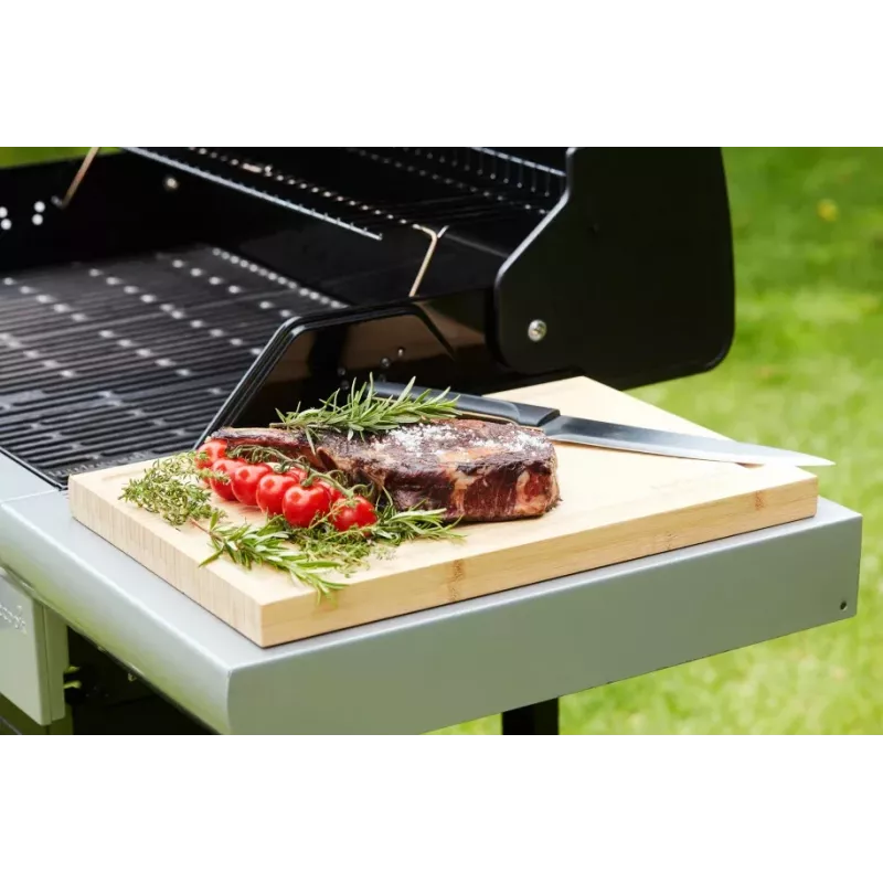 Tabla de cortar de bambú con ranura Barbecook FSC 40x30x3 cm pack de 3
