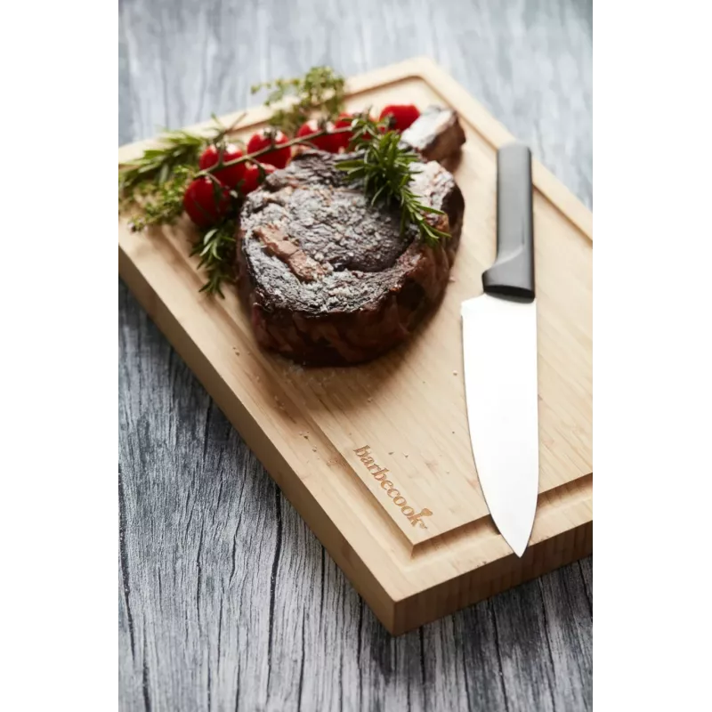 Tabla de cortar de bambú con ranura Barbecook FSC 40x30x3 cm pack de 3