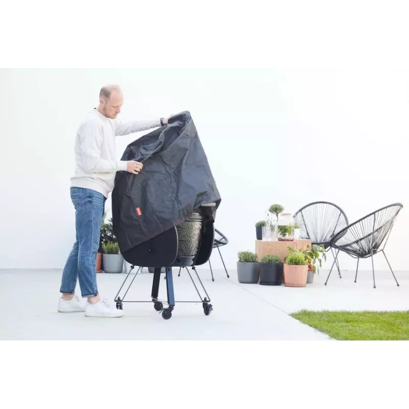Funda Barbecook Premium para barbacoa Kamal Kamado, 82,5 x 82,5 x 90,1 cm, negra