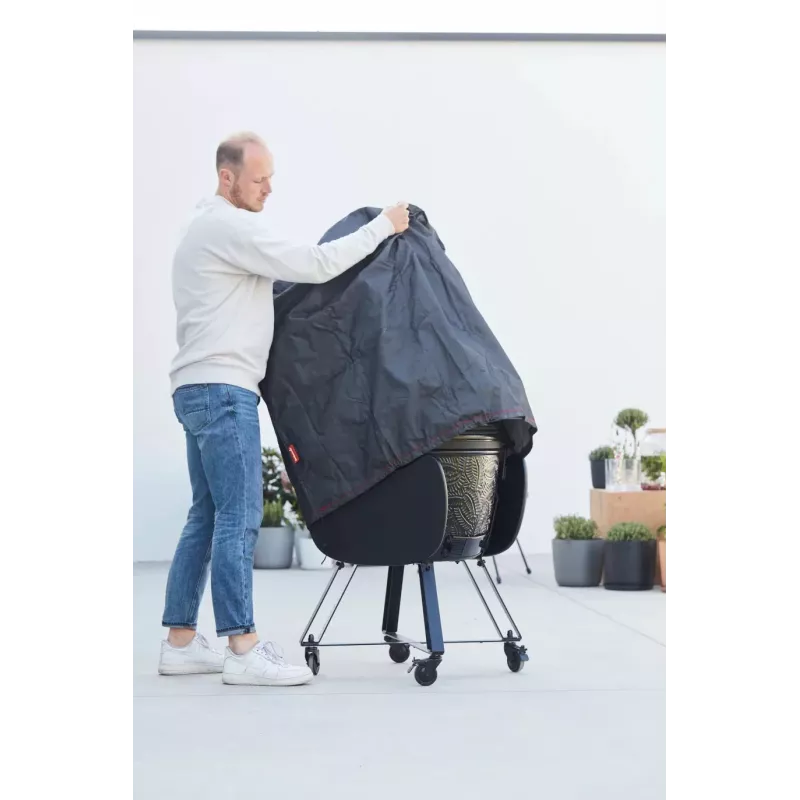 Funda Barbecook Premium para barbacoa Kamal Kamado, 82,5 x 82,5 x 90,1 cm, negra