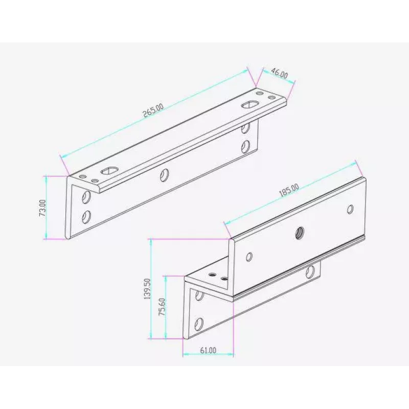 SCOT BK-1200ZL2 escuadra de montaje para placa de anclaje EL-1200