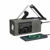 Hawk HWRDI410GN radio solar con dinamo y linterna