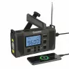Hawk HWRDI420GN radio meteorológica de emergencia con solar, dinamo, linterna, AM/FM/KW, verde