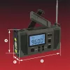 Hawk HWRDI420GN radio meteorológica de emergencia con solar, dinamo, linterna, AM/FM/KW, verde