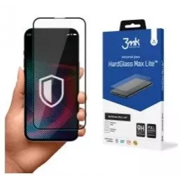 3MK HardGlass Max Lite protector de pantalla para Apple iPhone 13/13 Pro/14, negro