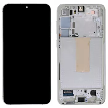 Samsung Galaxy S23 conjunto de pantalla táctil LCD con digitalizador y marco - crema