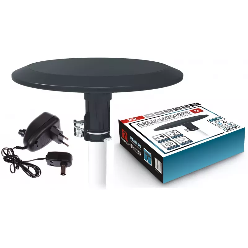 OPTICUM RED Opticum DVB-T Dynamic UFO-360 Antena exterior omnidireccional activa negra