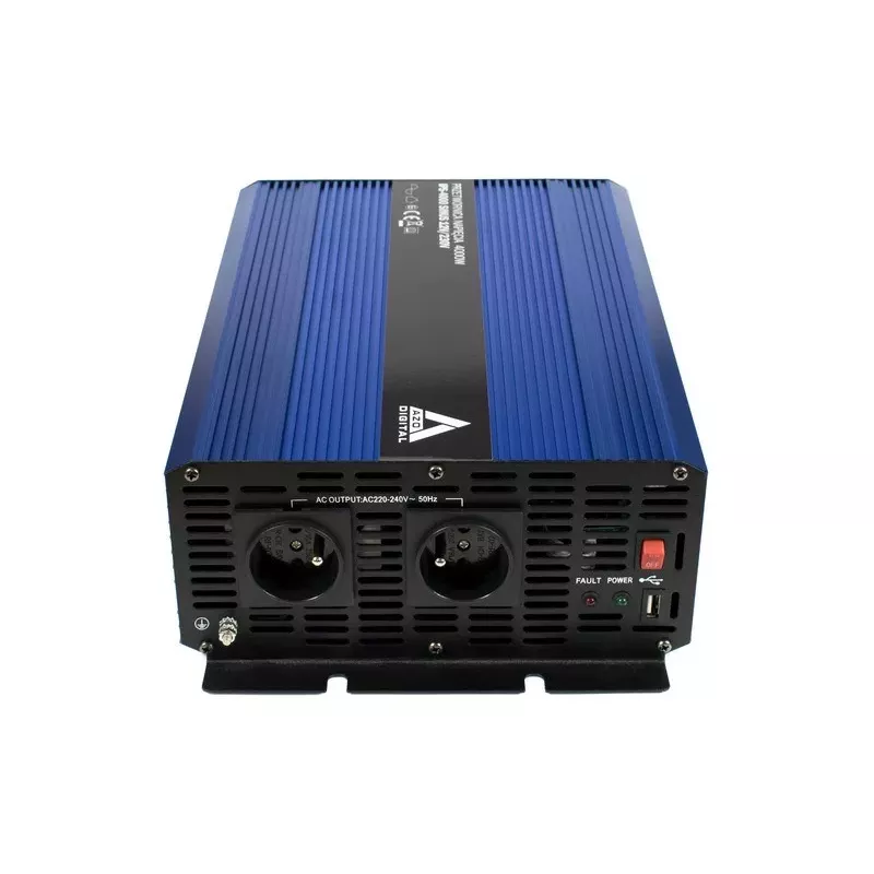 AZO Digital Convertidor 12 VDC / 230 VAC SINUS IPS-4000S 4000W Inversor de onda senoidal pura