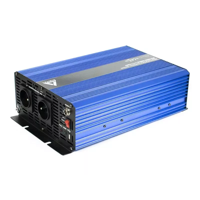 AZO Digital Convertidor 24 VDC / 230 VAC SINUS IPS-3000S 3000W Inversor de onda senoidal pura