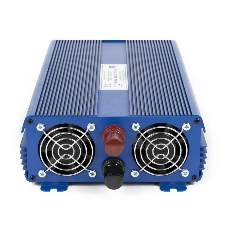 AZO Digital Convertidor de tensión de onda senoidal pura 24 VDC / 230 VAC ECO MODE SINUS IPS-2000S PRO 2000W