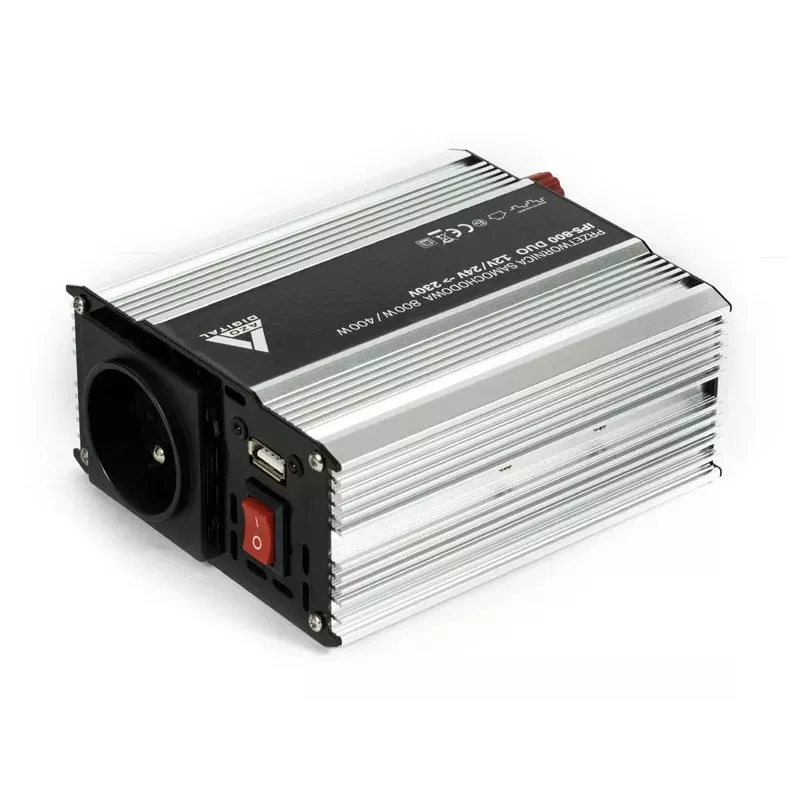 AZO Digital Inversor para automóvil 12 VDC / 24 VDC / 230 VAC IPS-800 800W Duo