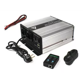 AZO Digital 12V UPS-1200SR SAI línea interactiva 1200VA/600W onda senoidal pura 12V/230V