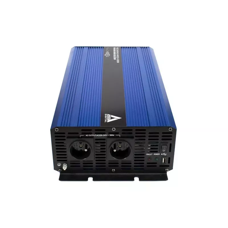 AZO Digital inversor de onda senoidal pura 12 VDC / 230 VAC IPS-8000S 8000W