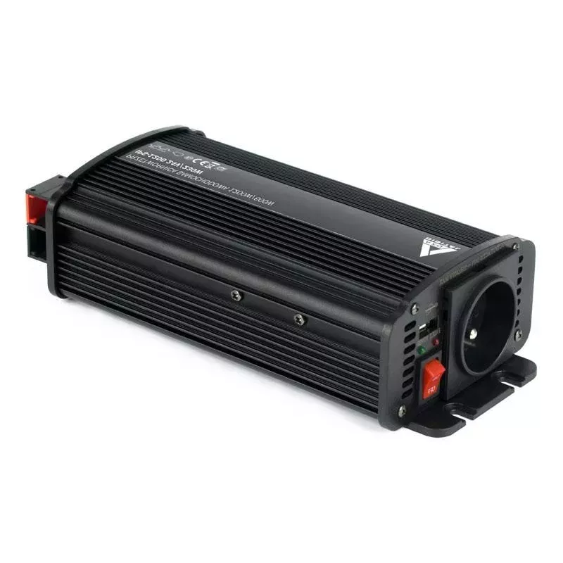 AZO Digital inversor para automóvil 24 VDC / 230 VAC IPS-1200U 1200W onda senoidal pura
