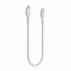 Cable Green Cell PowerStream USB-C a USB-C 100W blanco 0,3m