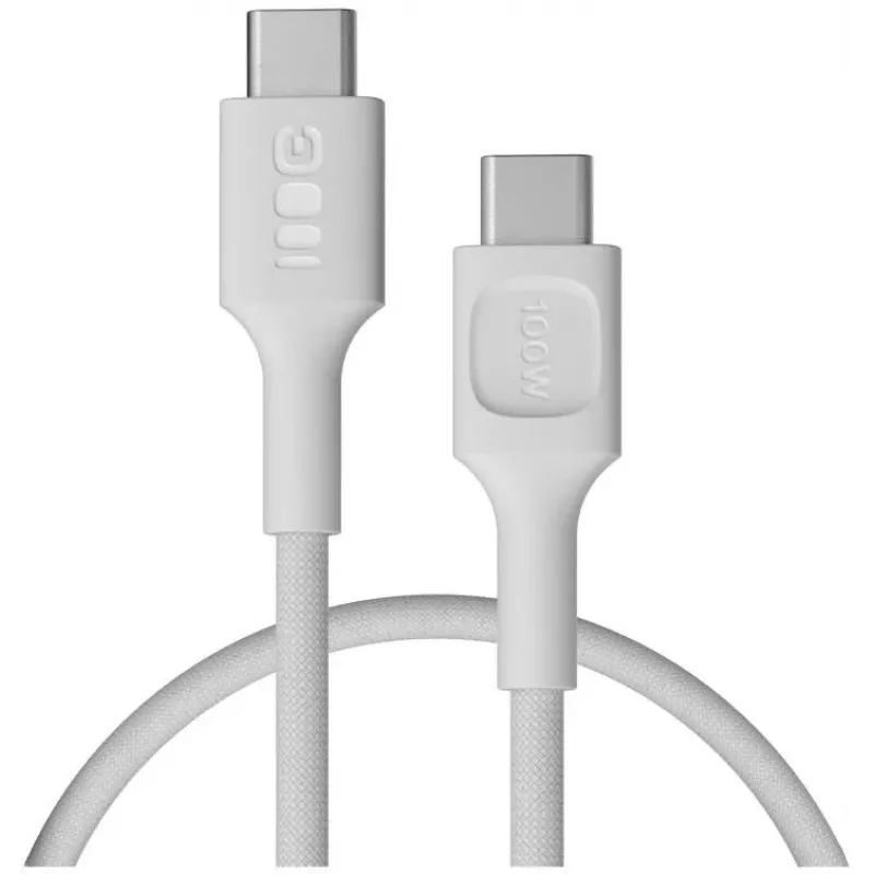 Cable Green Cell PowerStream USB-C a USB-C 100W blanco 0,3m