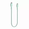 Cable Green Cell PowerStream USB-C a USB-C 100W 1,2m verde menta