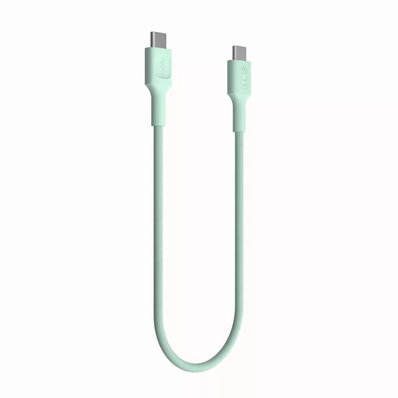 Cable Green Cell PowerStream USB-C a USB-C 100W 1,2m verde menta