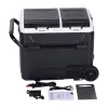 HCALORY P40M+ nevera portátil 40L con Bluetooth, DC 12V/24V, AC 100-240V, -20°C a +20°C, pantalla LCD digital, panel táctil, puerto USB