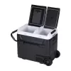 HCALORY P40M+ nevera portátil 40L con Bluetooth, DC 12V/24V, AC 100-240V, -20°C a +20°C, pantalla LCD digital, panel táctil, puerto USB