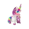 LEAN TOYS mascota caballo unicornio interactivo blanco rosa con alas