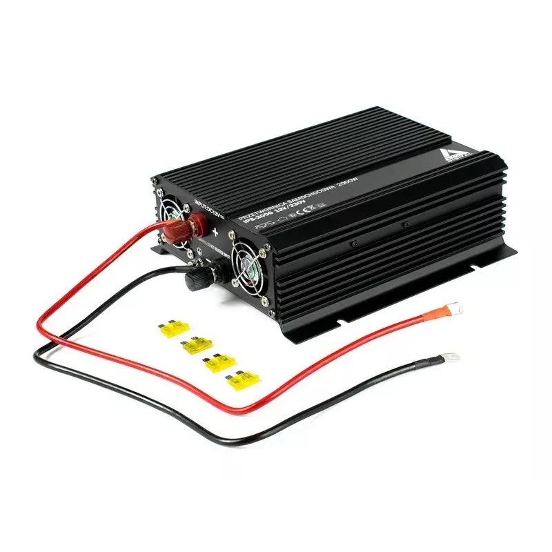 AZO Digital Inversor para automóvil 12 VDC / 230 VAC IPS-2000 2000W onda senoidal pura