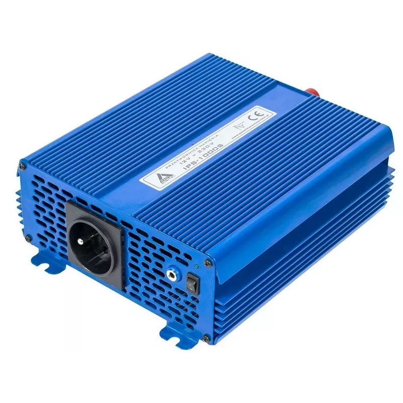 AZO Digital Inversor de onda senoidal pura IPS-1000S 1000W 12V DC a 230V AC con modo ECO