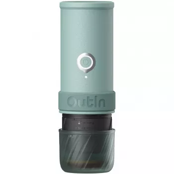OUTIN Cafetera eléctrica portátil Mino Canyon Green 20 Bar 80 ml USB-C