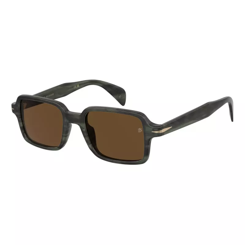 Gafas de sol cuadradas de hombre David Beckham DB-1179-S-6AK Havana verde 51 mm