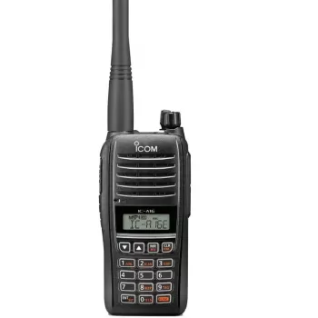 Transceptor portátil de aviación ICOM IC-A16E con Bluetooth y cancelación activa de ruido