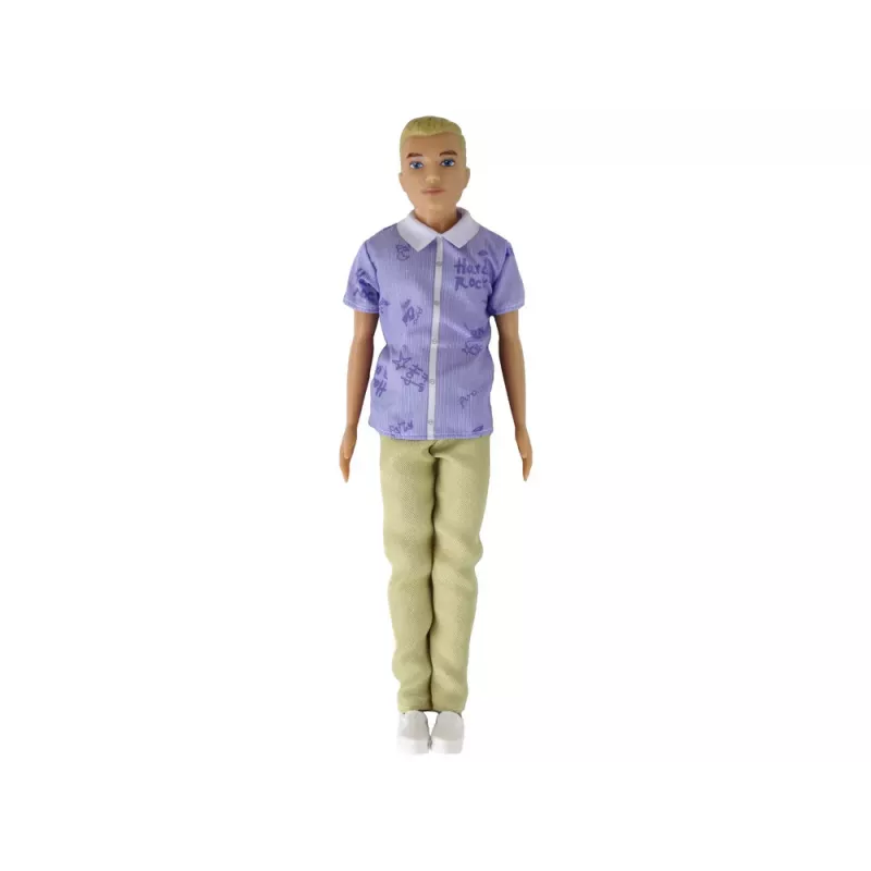 Muñeca infantil LEAN TOYS niño Paulo camisa pelo rubio