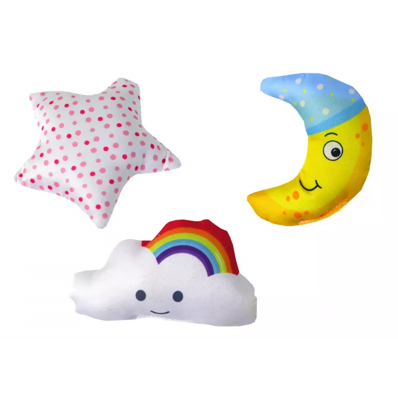 Móvil de cuna LEAN TOYS Sky con pinza rosa