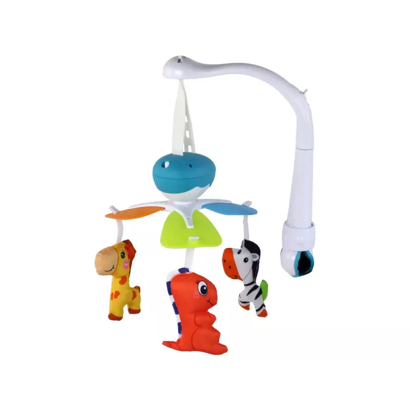 Móvil de cuna LEAN TOYS con sonido, azul